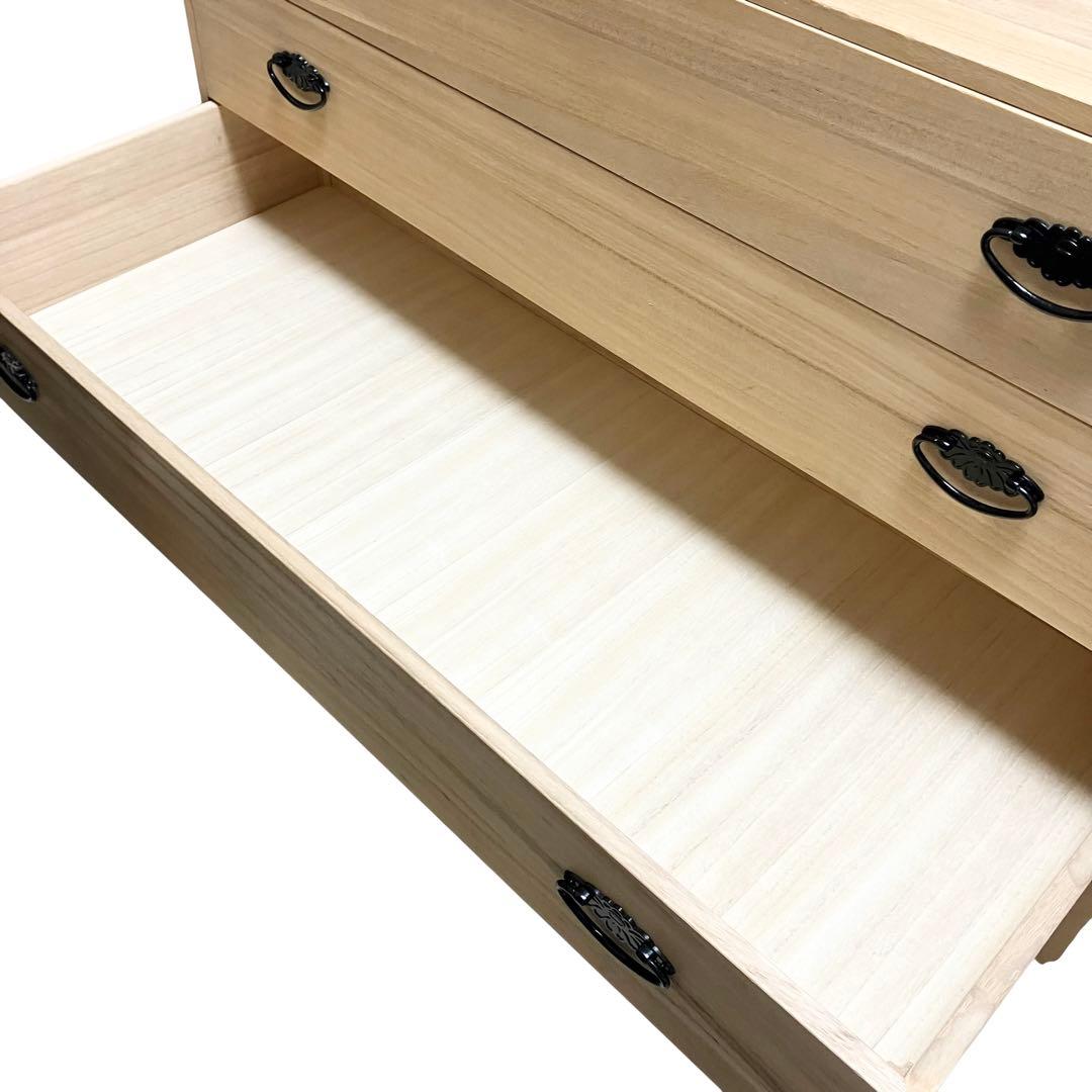 桐箪笥 和箪笥 桐タンス 4段 着物収納 和家具 ローチェスト