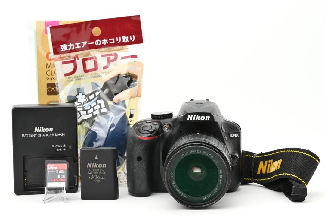 超高画質⭐Nikon D3400⭐初心者完全セット⭐一眼レフ 高機能 スマホ転送