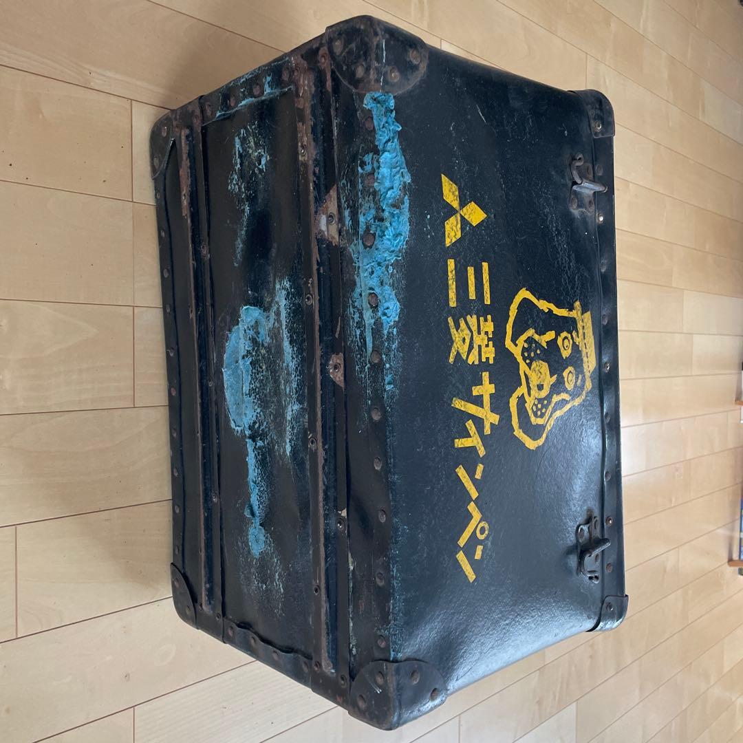 ボテ箱　三菱 無臭タフ　ボールペン サインペン 収納箱　昭和レトロ