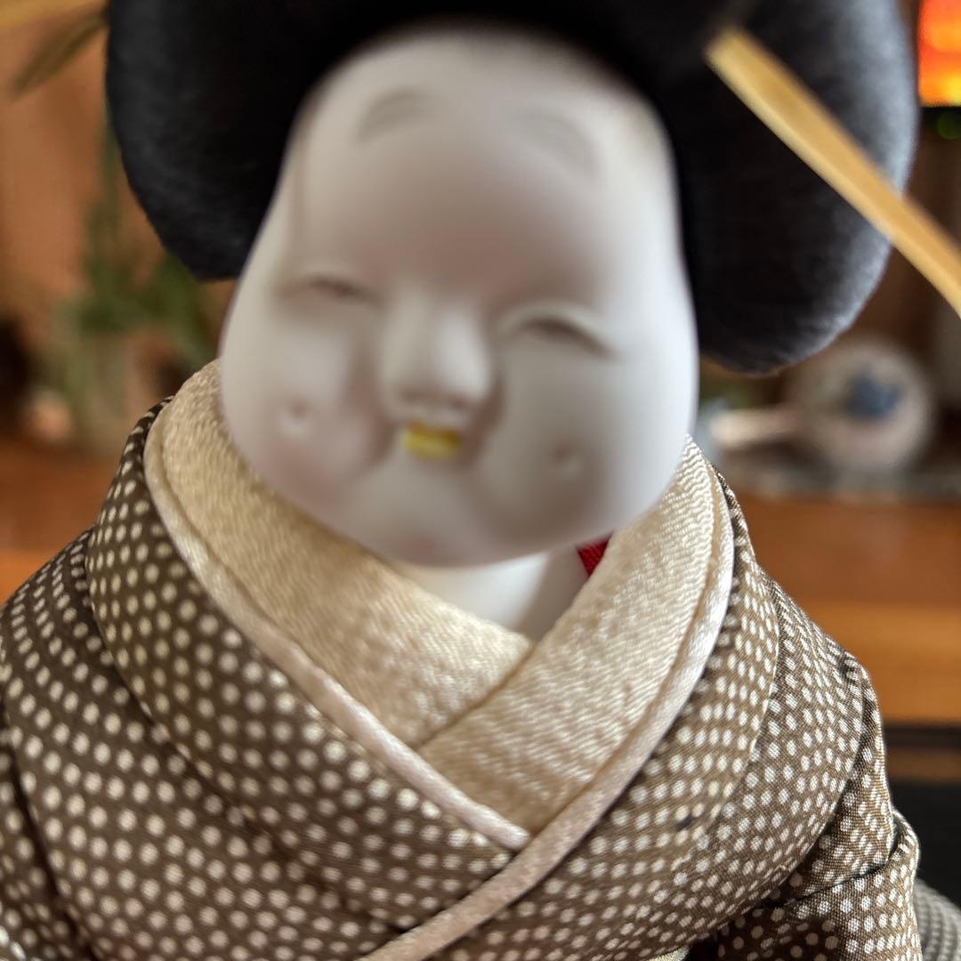 前原一匊作お福さん人形　 　縁起物
