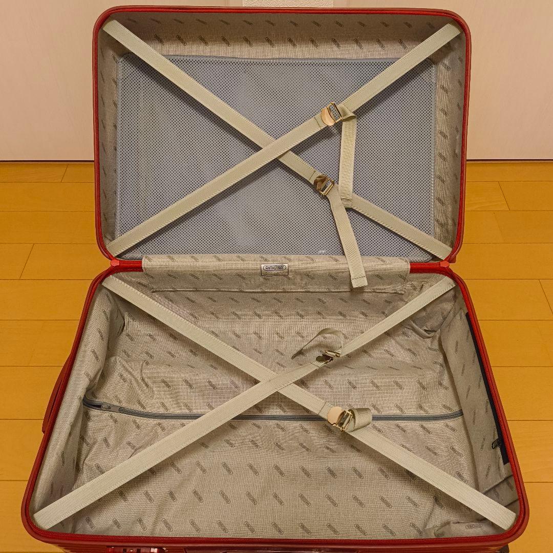 廃盤品 希少 RIMOWA 63L 2輪 855.63 キャリーケース レッド