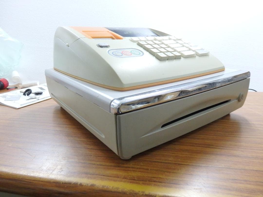1230 カシオ 58㍉感熱紙 TE-M80 レジスター 4部門