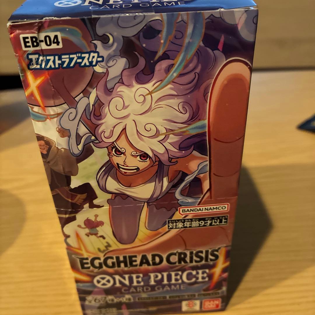 【新品未開封テープ付】ワンピースカードEGGHEAD CRISIS 箱に傷有