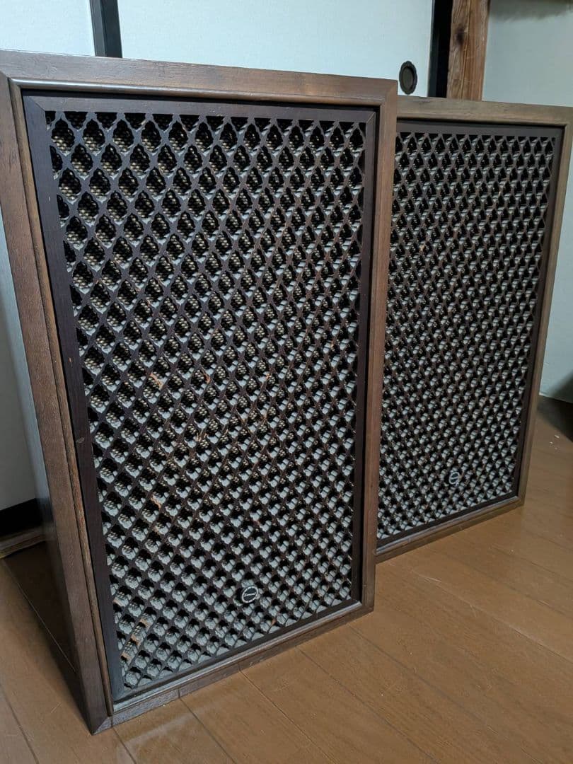 ①/② 左側 名機 SANSUI SP-200 格子 3ウェイ5スピーカー