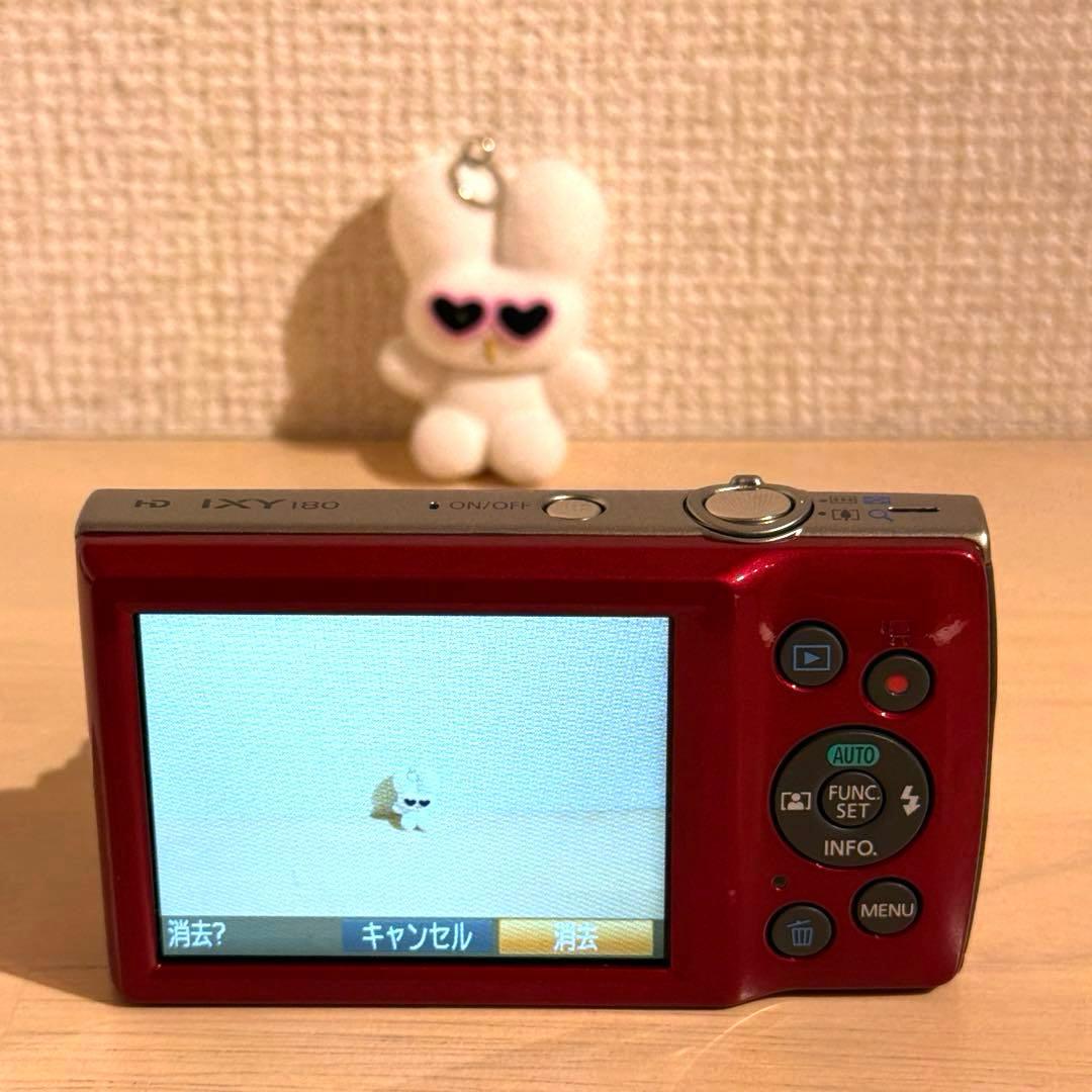 Canon IXY 180 レッド コンパクトデジタルカメラ　動作確認済み