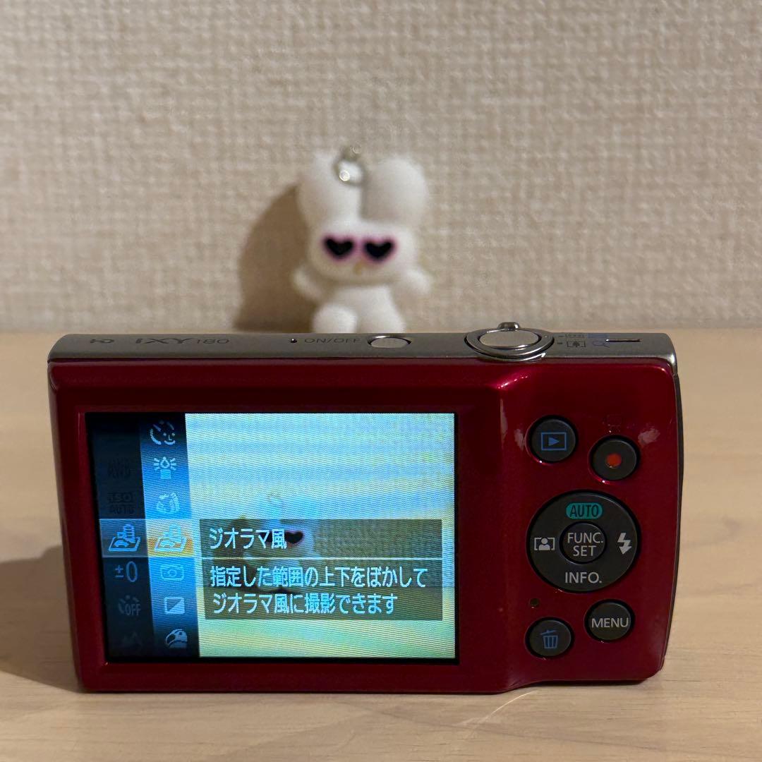 Canon IXY 180 レッド コンパクトデジタルカメラ　動作確認済み