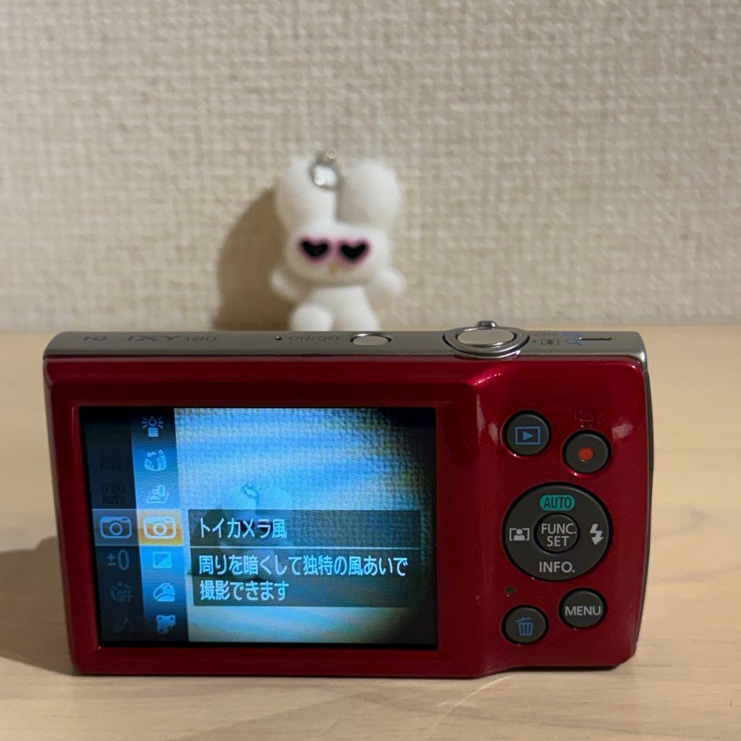 Canon IXY 180 レッド コンパクトデジタルカメラ　動作確認済み