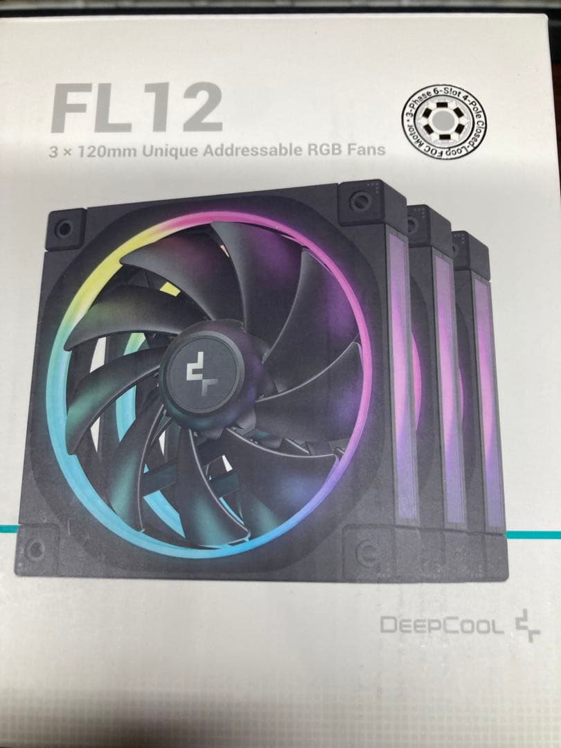 DeepCool FL12 120mm RGBファン 3個セット