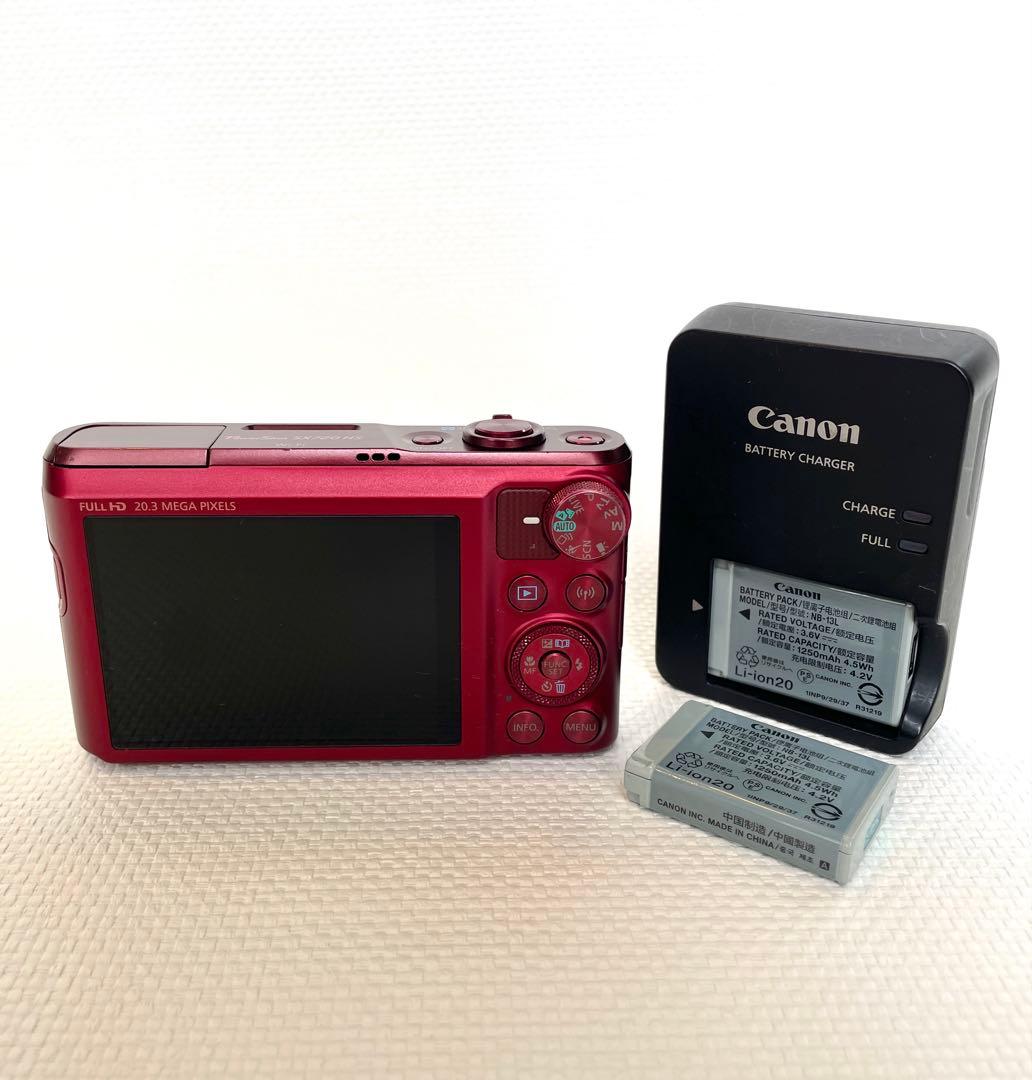 Canon SX720 HS 赤 コンパクトデジタルカメラ 充電器付き