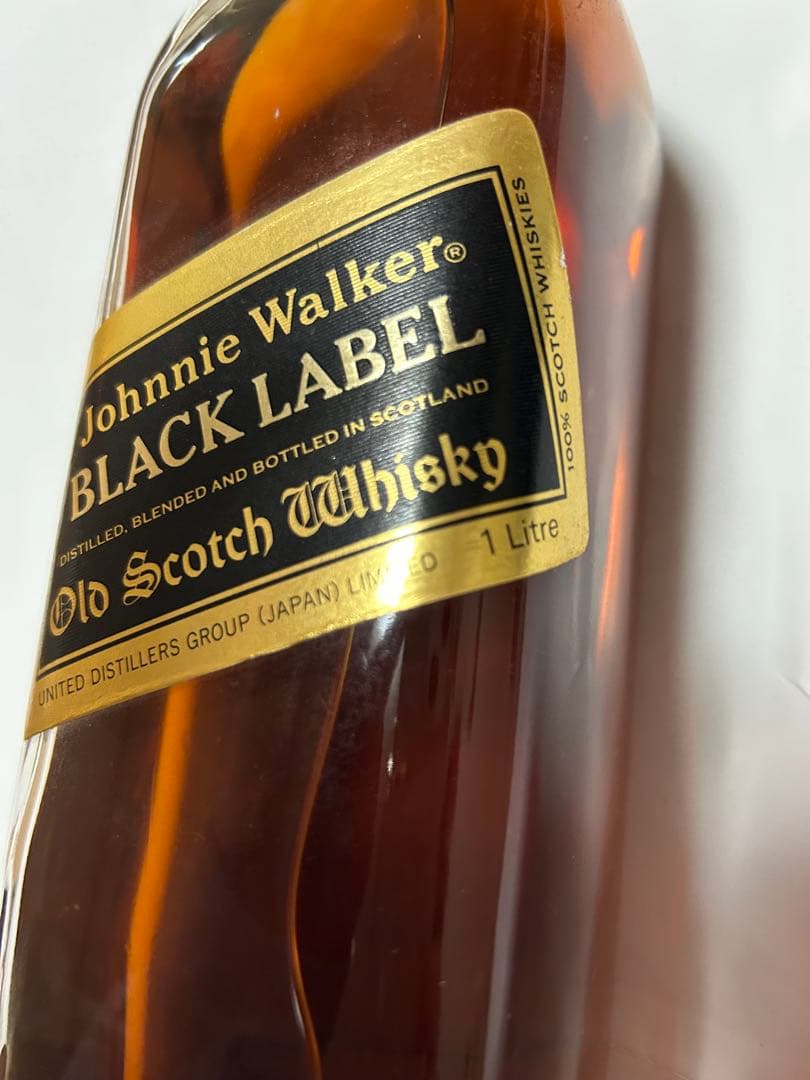 未開栓　ジョニーウォーカー 12年 BLACK LABEL 1000ml