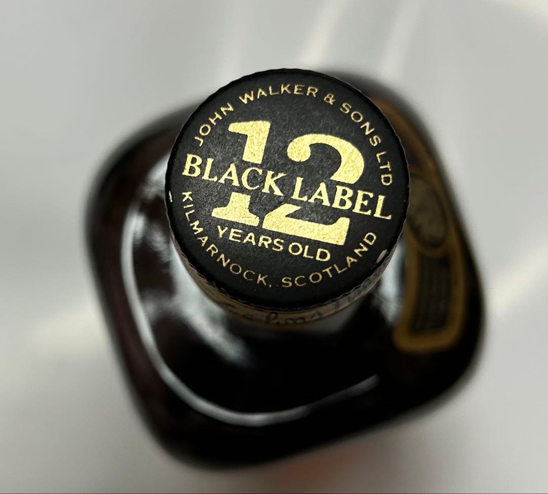 未開栓　ジョニーウォーカー 12年 BLACK LABEL 1000ml