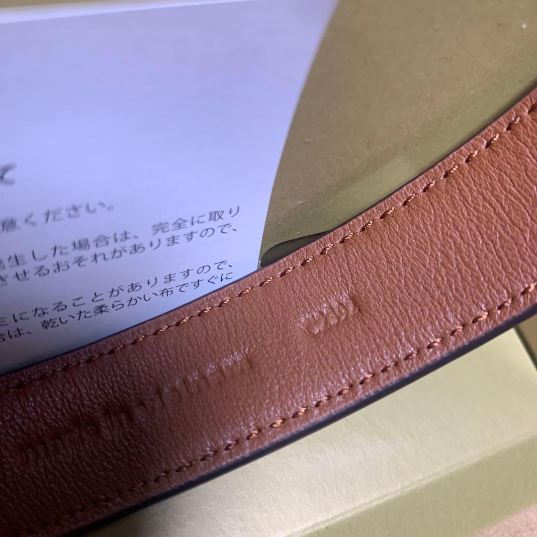 COACH レザー首輪 骨型チャーム付き