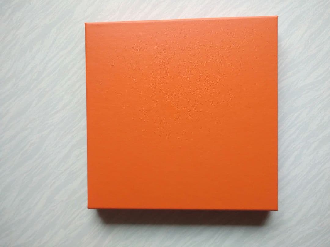 【新品タグ付き】HERMES エルメス タオルハンカチ H柄 オレンジ