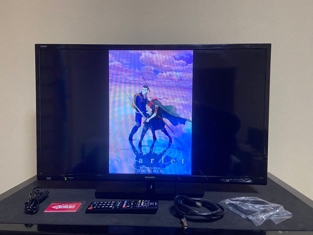 【優待価格】SHARP AQUOS 32インチ液晶テレビ｜純正リモコン付｜