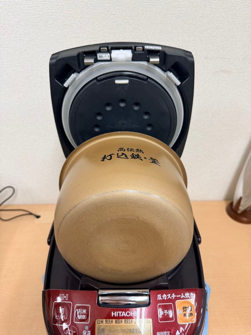 日立 IH炊飯器 RZ-TS102M 1.0L 2019年製 打込鉄釜