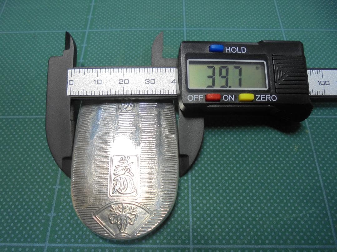 ★ 純銀製(23.5g) 小判型小物入れ(上蓋＋下蓋) 桐箱付(おまけ) ★1