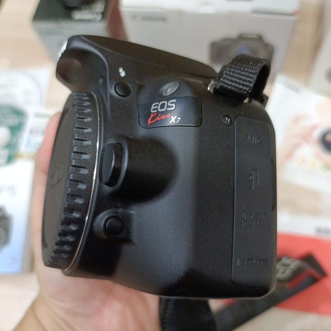 【Canon EOS Kiss X7 ダブルズームキット＆60mmレンズ＆本