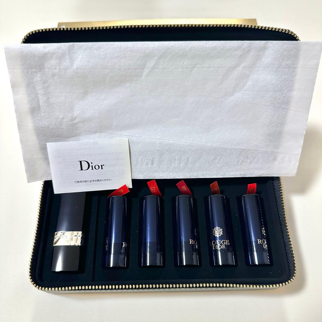 Dior クリスマスコフレ リップ ディオール 新品 リップ収納箱 6本セット