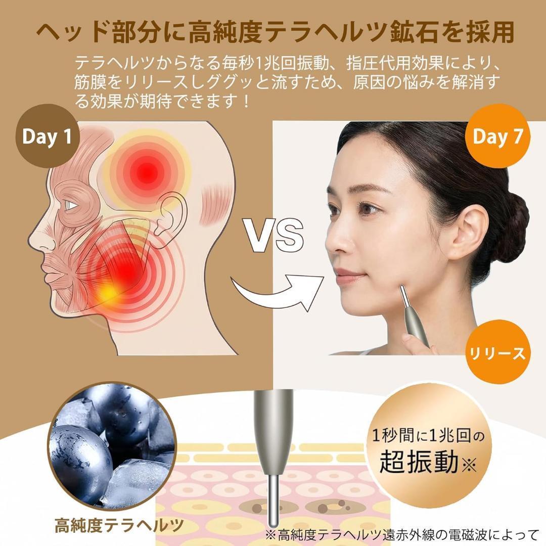フェイス　マッサージローラー ツボ押し バネ式 Y字型 ポインター 美顔器