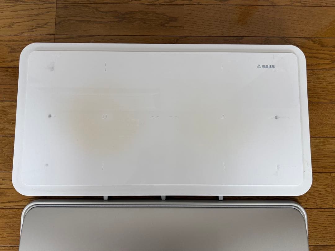 Panasonic IHデイリーホットプレート KZ-CX1 ホワイト 蓋付き
