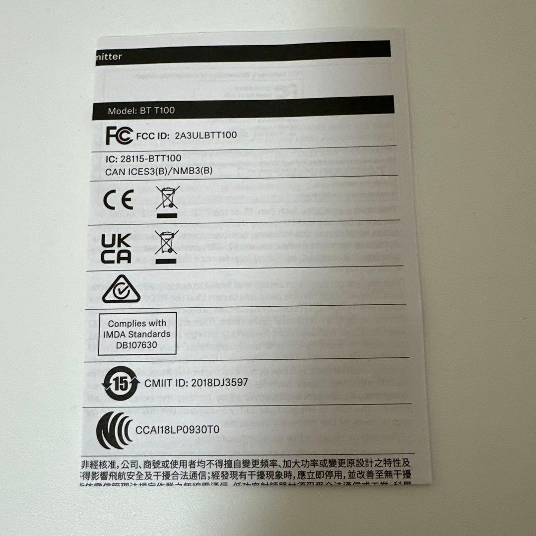 その他 BT T100 Bluetooth Audio Transmitter