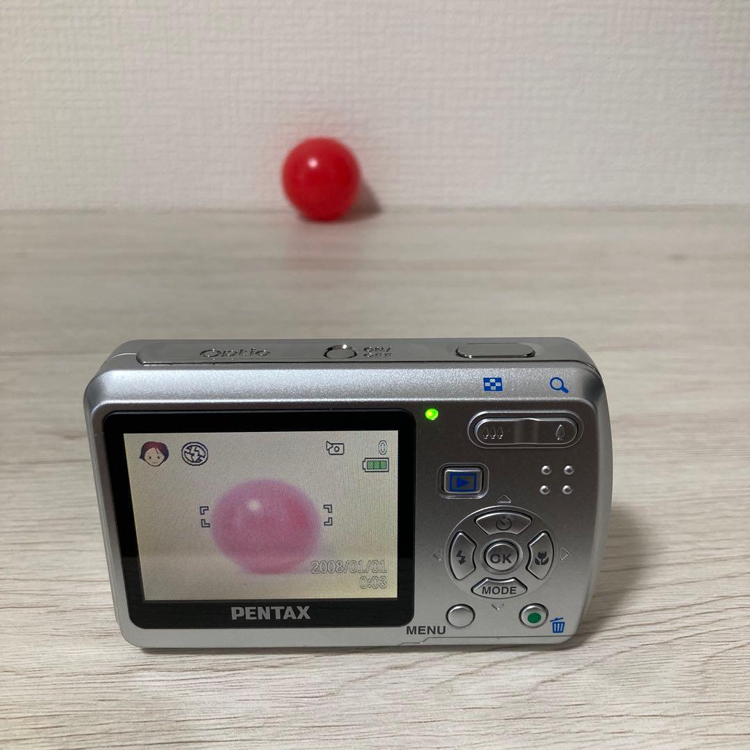 美品★ 単3電池 PENTAX Optio E50 動作確認済 オールドコンデジ