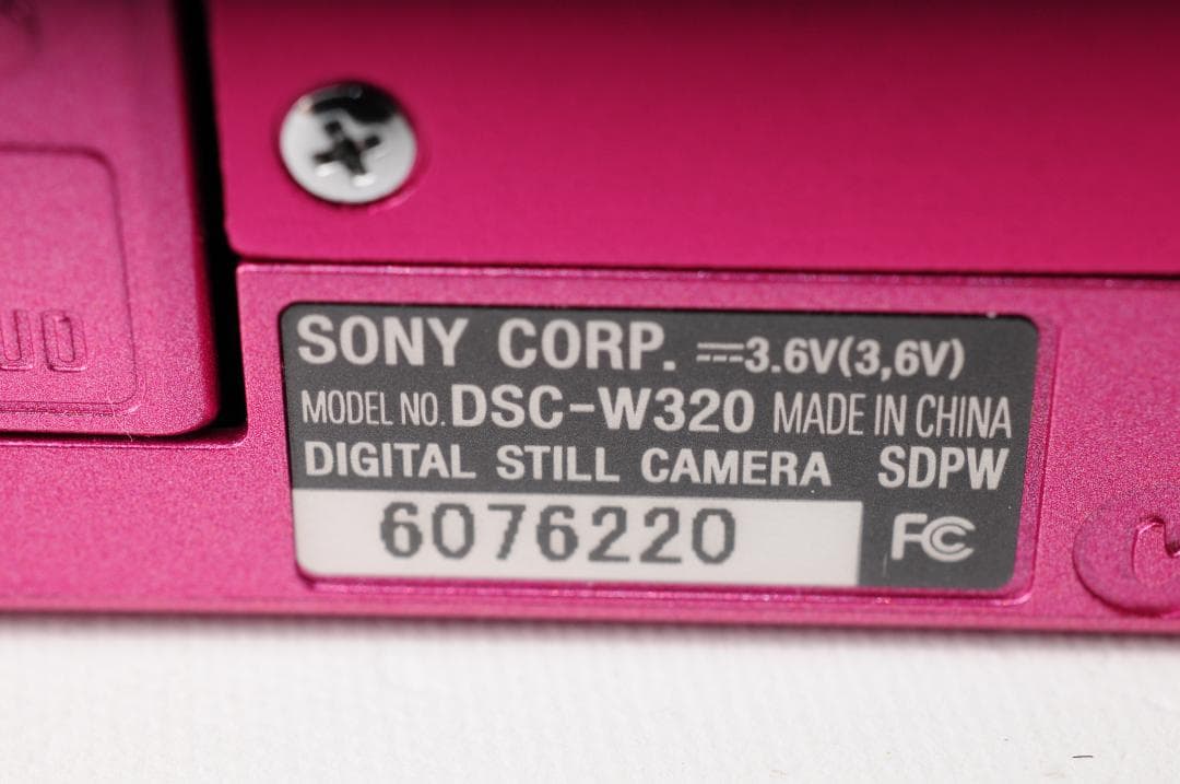 【美品】SONY Cyber-shot DSC-W320 ピンク　動作確認済