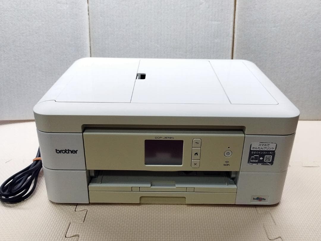 DCP-J972N ブラザー ホワイト　純正カートリッジに互換インク満タン付き