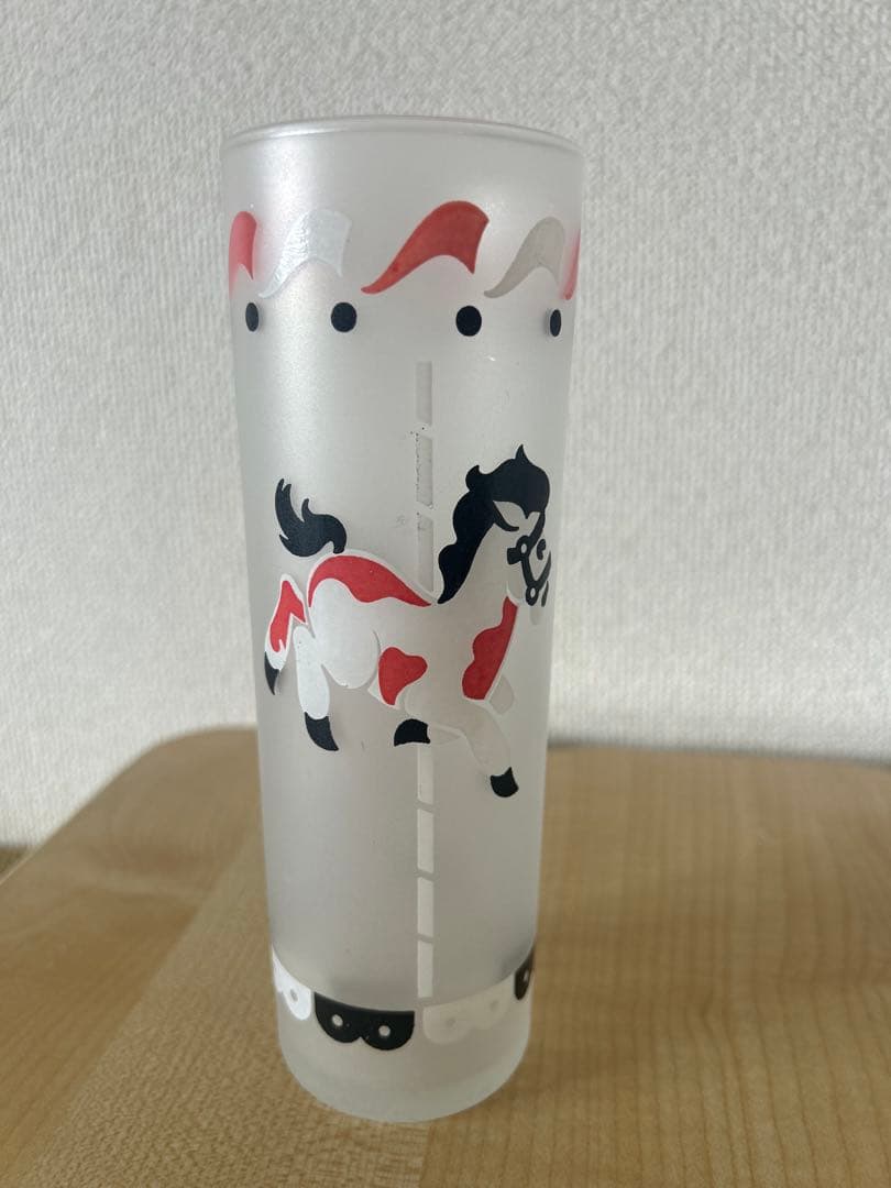 リビーLibbey製50's グラス　サーカス　メリーゴーランド　3個セット