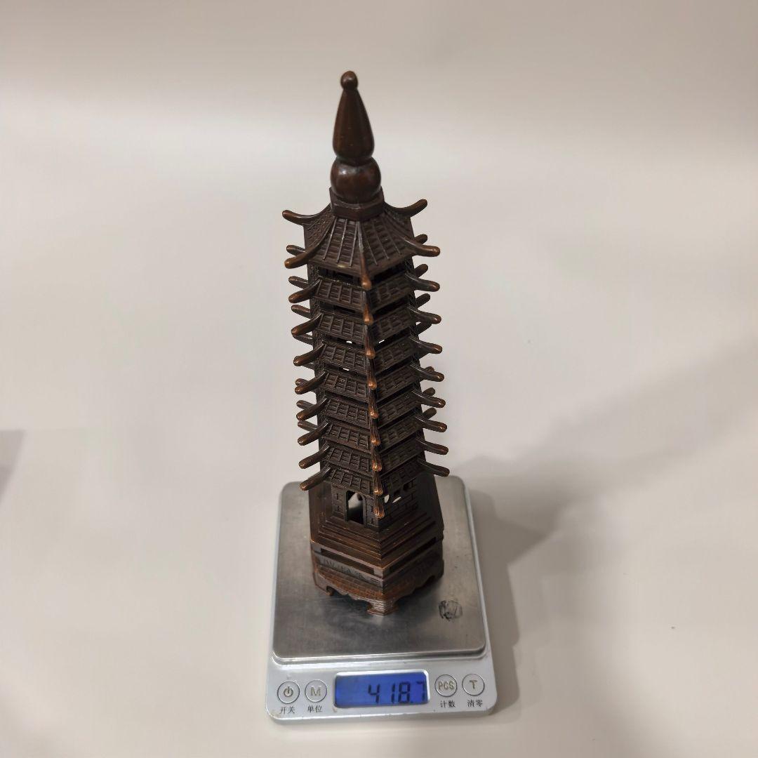 銅製 文昌塔 応接間 テーブル 玄関 博古架 装飾品 工芸品 置物