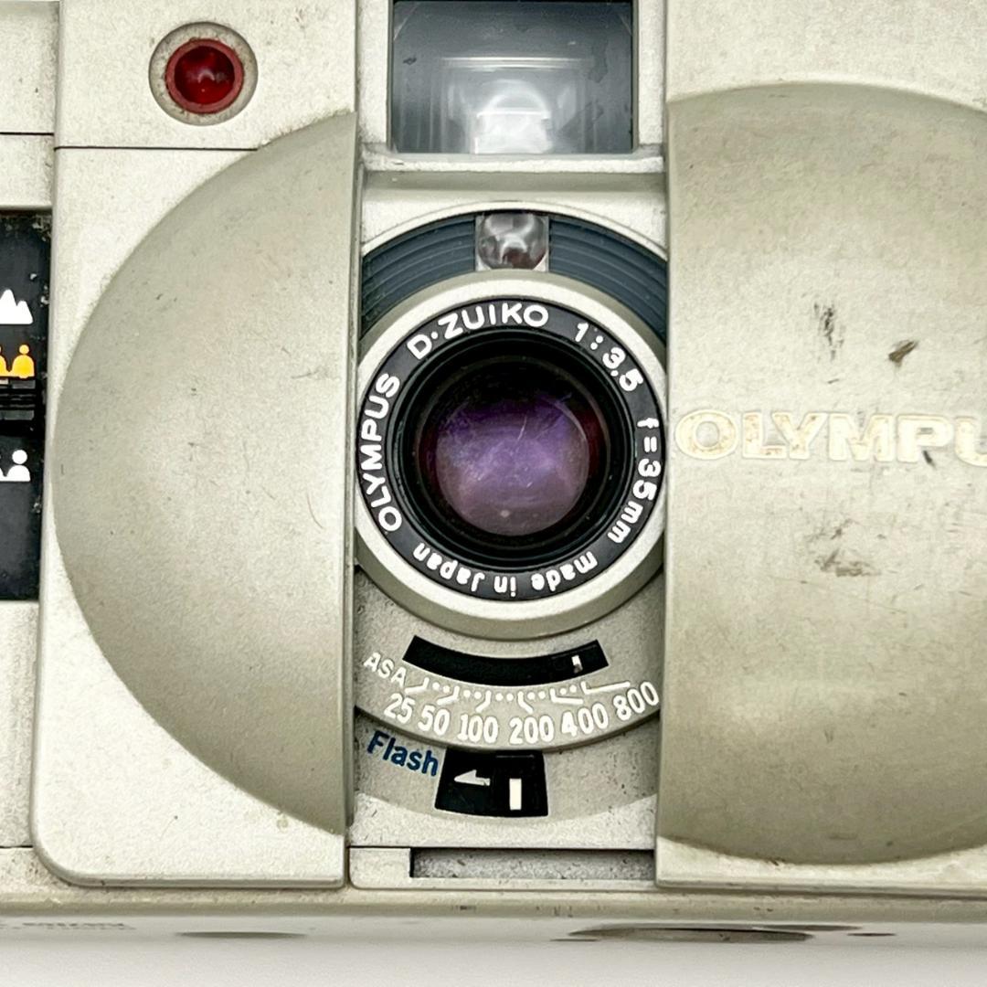 【動作品】OLYMPUS XA2 グレー コンパクト 単焦点 フィルム A11