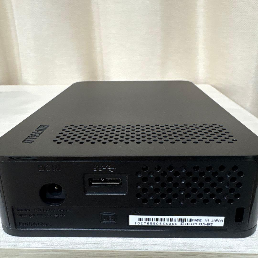 【未使用】バッファロー 外付ハードディスク HD-LC1.0U3-BKD5477