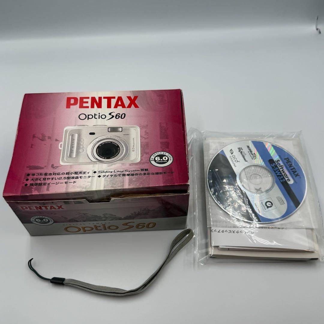 ✨動作OK✨PENTAX ペンタックス Optio S60 シルバー 単3電池