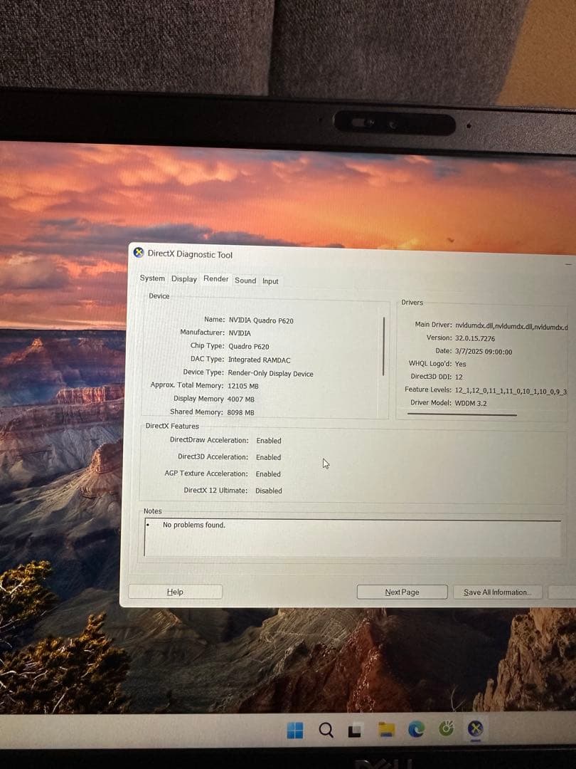Windowsノート本体 Dell Precision 3541/Corei7-9750H/Nvidia