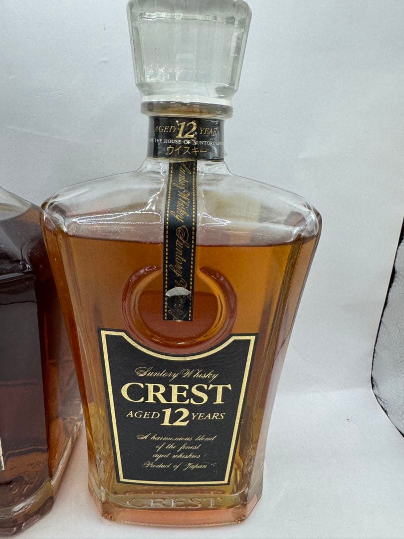 【未開栓】サントリー　クレスト　12年　旧ボトル　黒キャップ