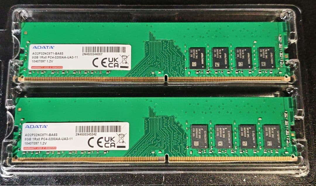 ADATA DDR4-3200 8GB×2 デスクトップ用 DIMM