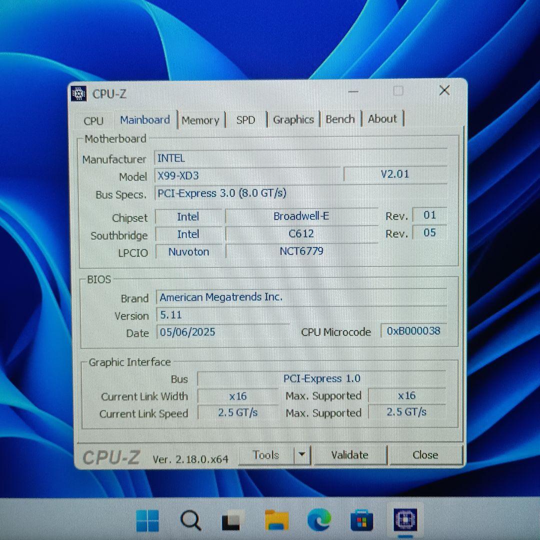 【動作確認済セット】CPU(18C36T)+メモリ+SSD+グラボ