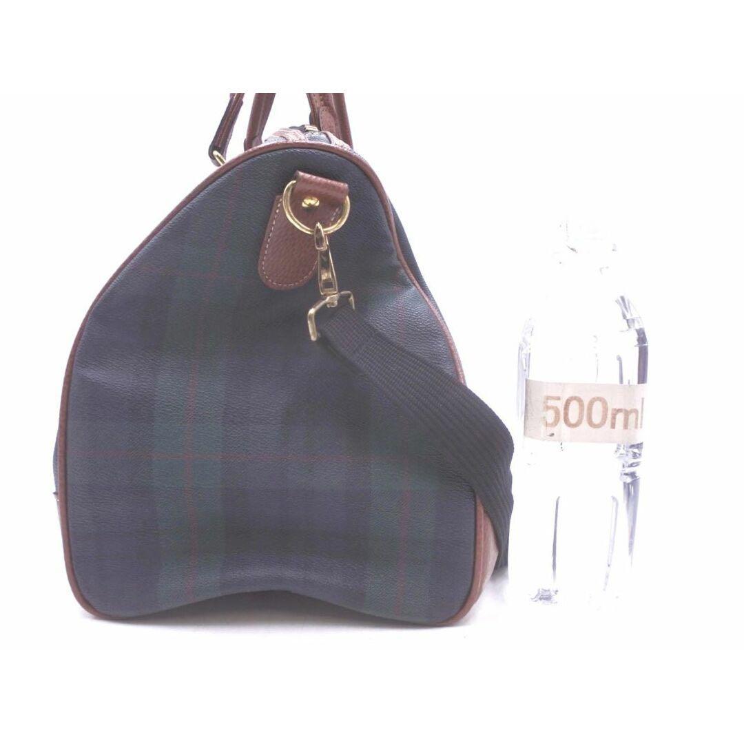MARUEMU 2WAY Carven PARIS チェック ボストンバッグ