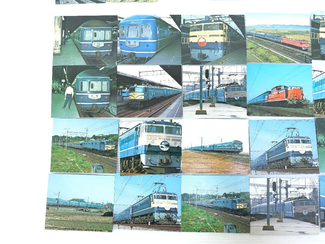 昭和レトロ　鉄道カード　トレカ　ブルートレインカード　ロッテ　ステッカー