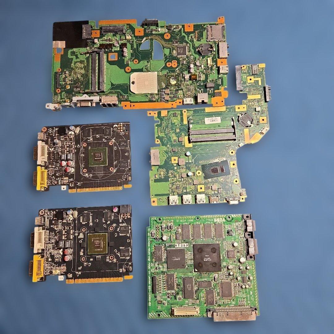 都市鉱山　PC.MB・HDD基板・CPU・メモリー・ガラ携基板、ジャンク金ぴか