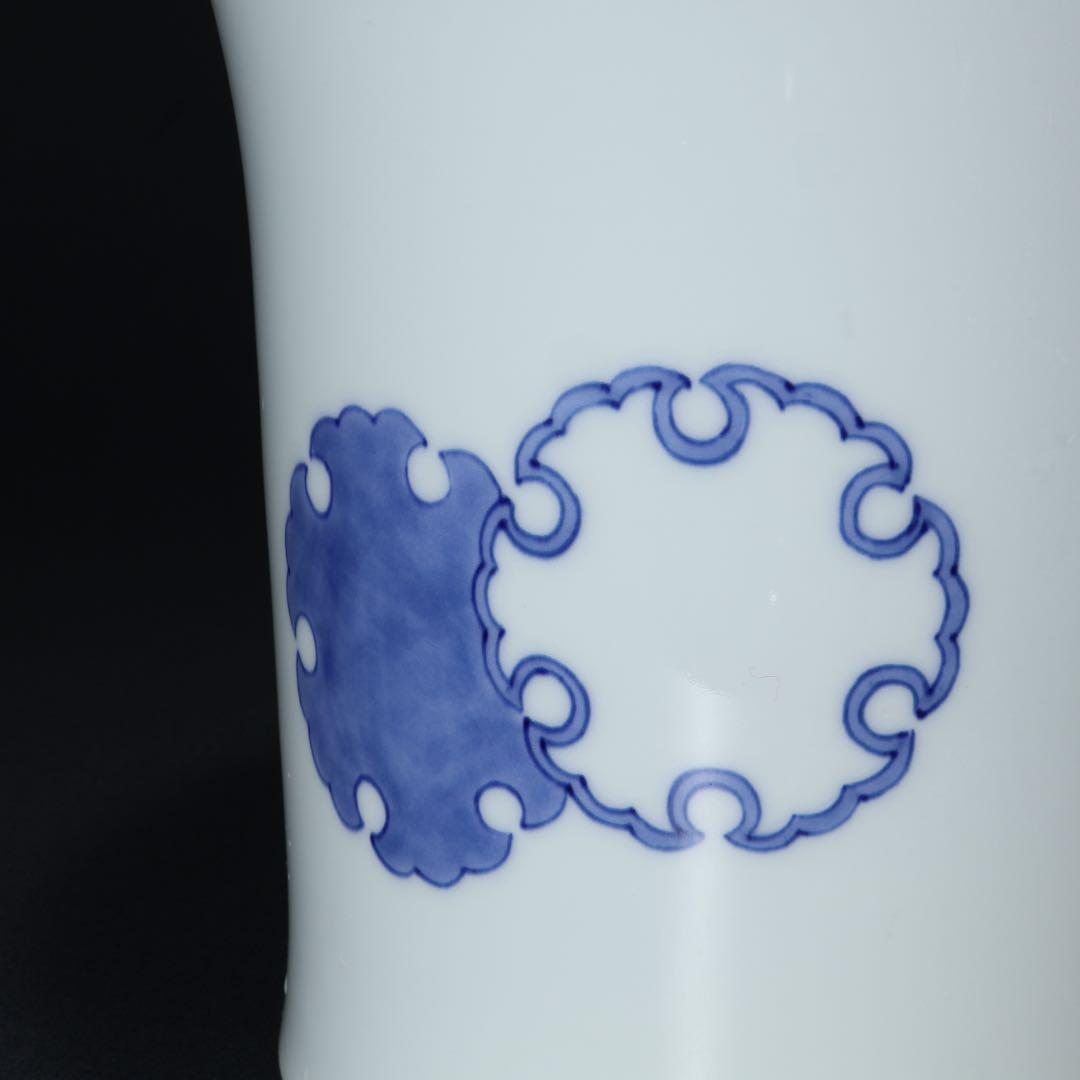 【茶道具】水指　平戸白磁　雪輪　横石嘉助　共箱　美品　R1701
