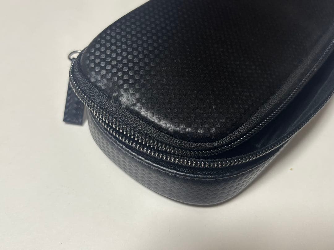 黒い長方形筆箱 メッシュポケット付き