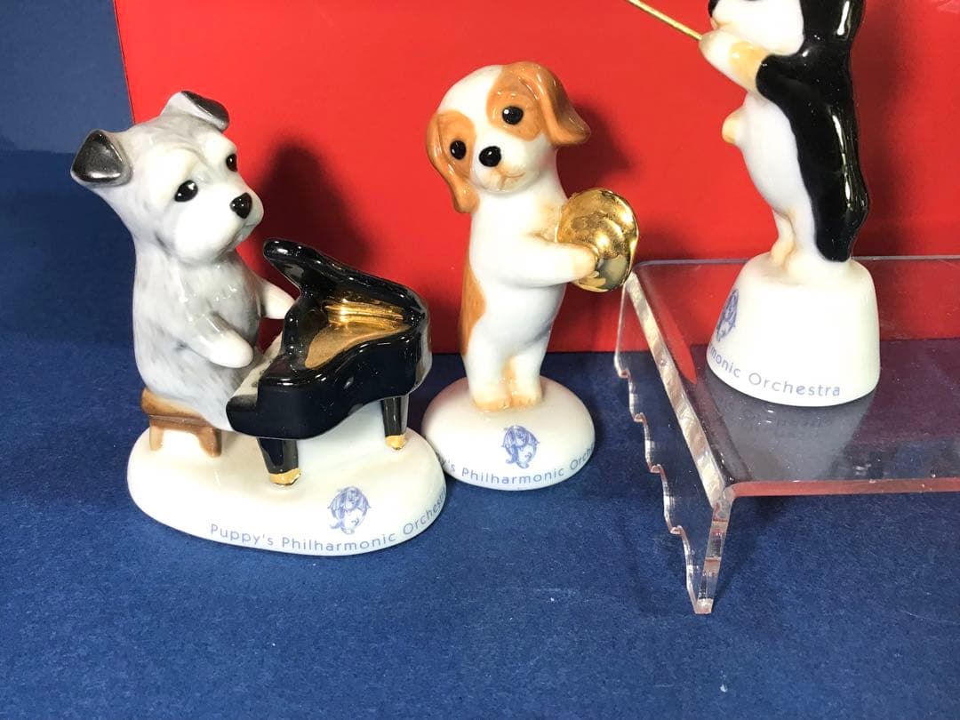 廃盤品 犬 セトクラフト パピーズフィルハーモニックオーケストラ 陶器 人形