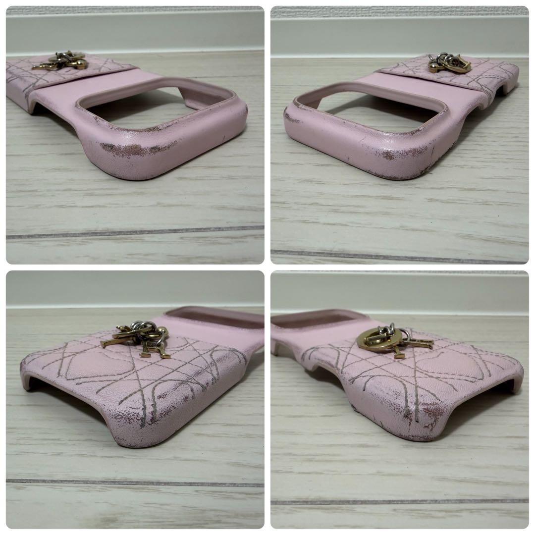 【良品】Dior　LADY DIOR　iPhone17Pro　カナージュ　ピンク