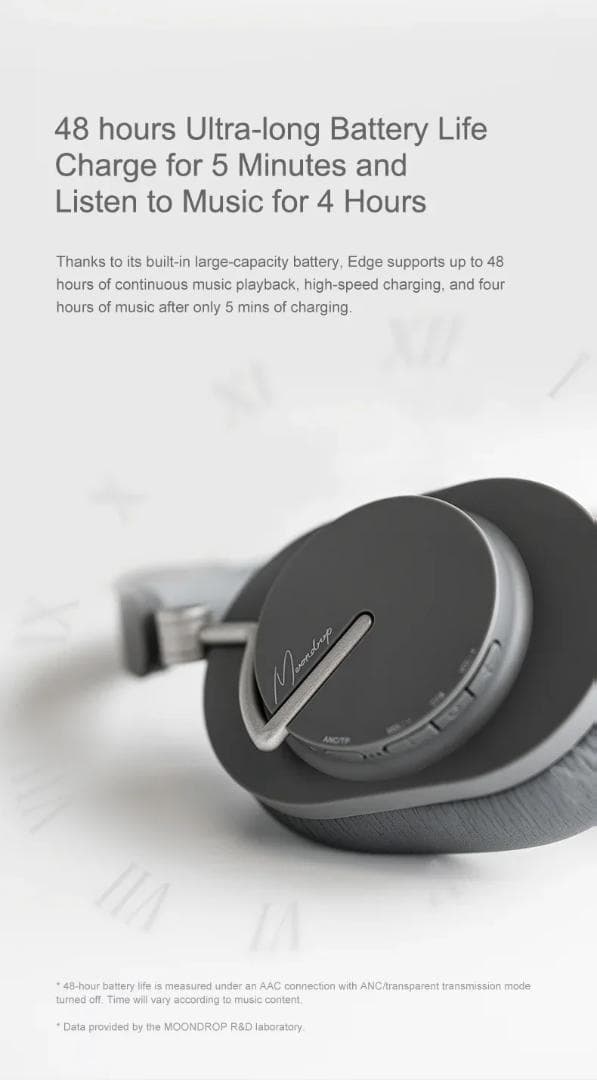 新品未開封　水月雨MOONDROP「Edge」 ワイヤレスヘッドホン 　ブラック