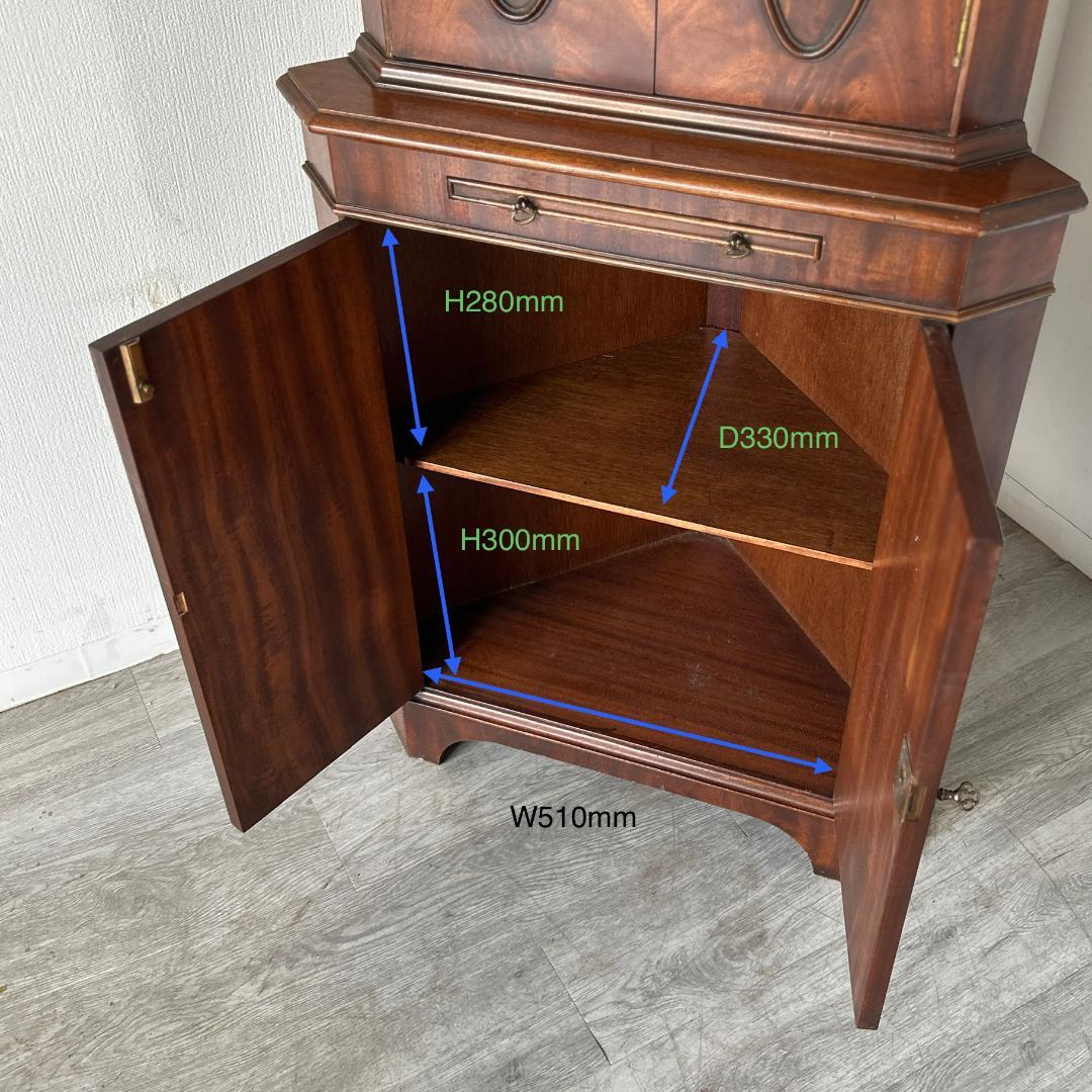 イギリス アンティーク家具 コーナーキャビネット 1930年頃 963A