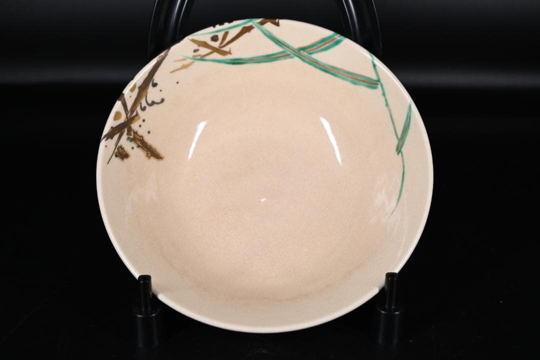 永樂善五郎 即全造 仁清写 笹之絵 茶碗【表千家 即中斎 】共箱 茶道具 抹茶椀