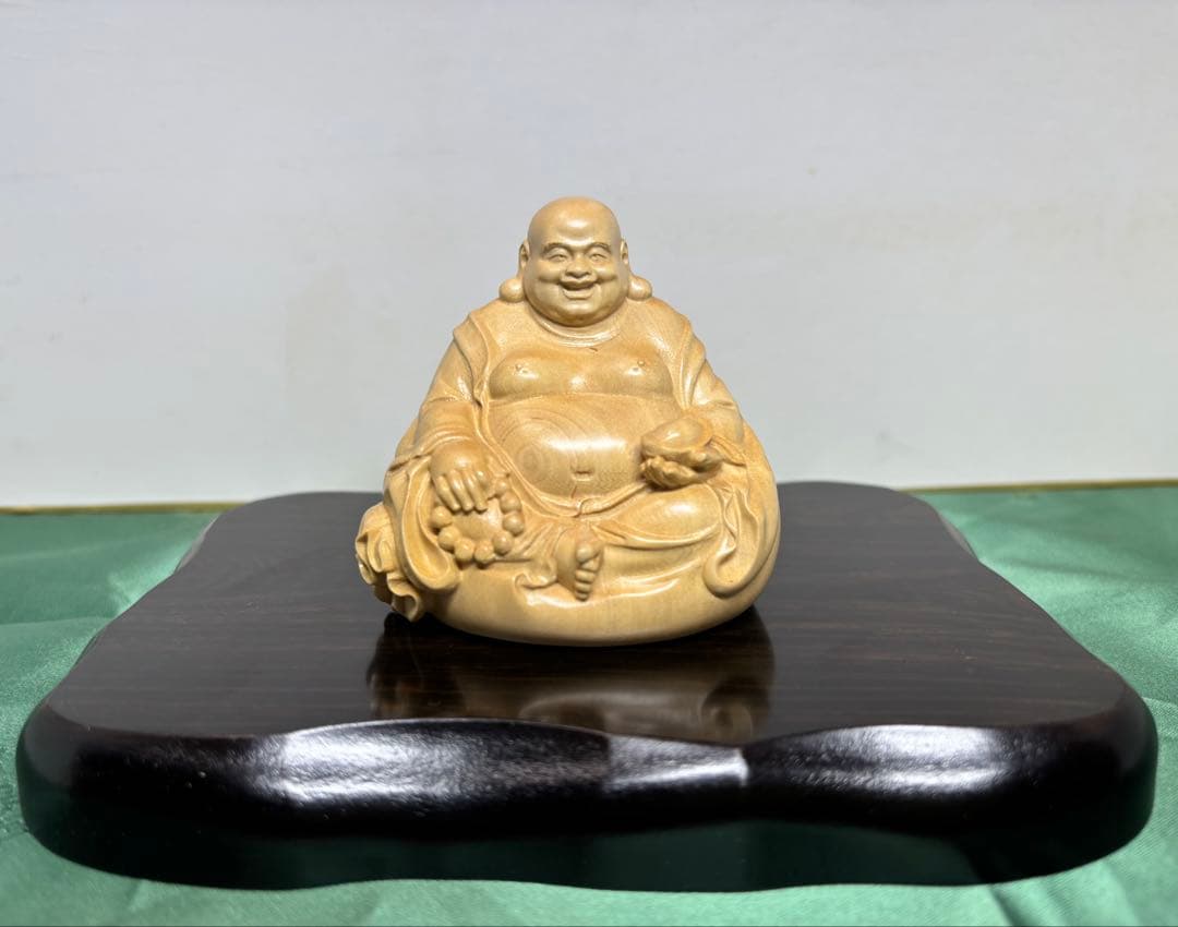 ツゲ彫り 布袋様