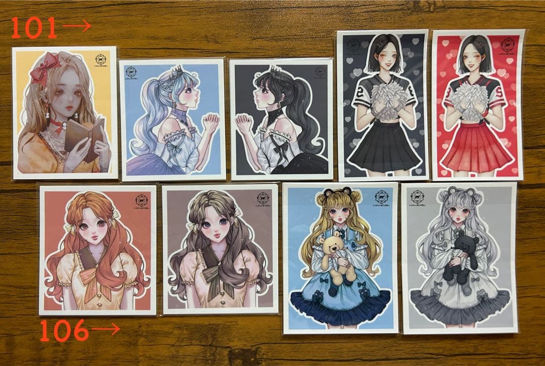 人物ステッカー　にゃあちゃんの文具屋さん　③