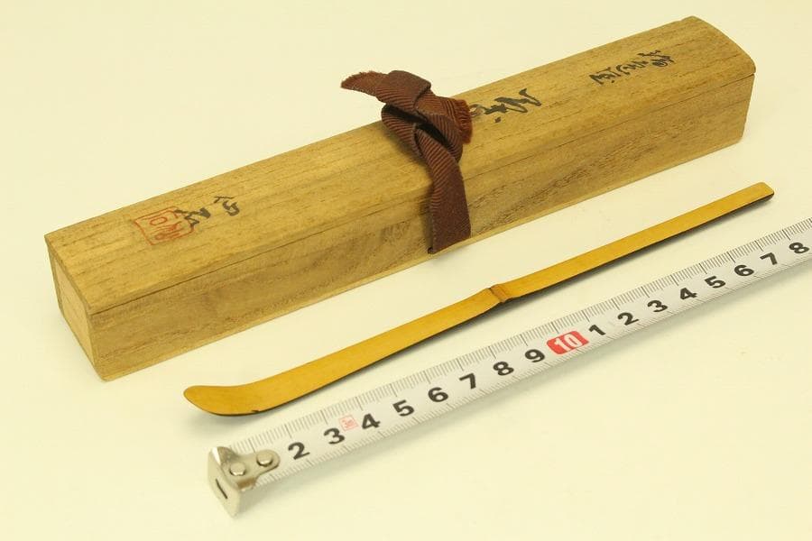茶道具 輪島塗 蒔絵 茶杓 共箱(A785)